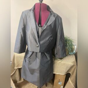 Sharagano ladies silk cotton blend suit size 12